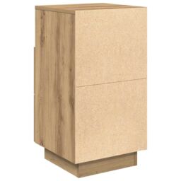 Berkfield Home Bedside Cabinet with 2 Drawers Artisan Oak 36x36x68 cm in Brown - Size: 36 x 36 x 68 cm - thumbnail 7