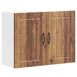Berkfield Home Kitchen Wall Cabinet Lucca Old Wood Engineered Wood in Brown - thumbnail 2