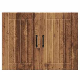 Berkfield Home Kitchen Wall Cabinet Lucca Old Wood Engineered Wood in Brown - thumbnail 4