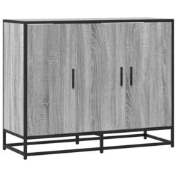 Berkfield Home Sideboard Grey Sonoma 94x35x76 cm Engineered Wood - Size: 94 x 35 x 76 cm - thumbnail 2