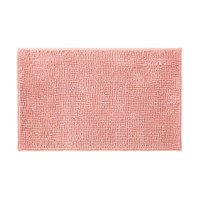 Allure Bath Fashions Chenille Bobble Bath Mat 50 x 80cm - Super Soft Microfibre & Non-Slip in Pale Pink - Size: 50 x 80 cm - image 1