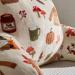 OHS Reading Pillow for Bed Sofa, Autumn Novelty Cuddle Cushion with Arms Super Soft in Natural - thumbnail 3