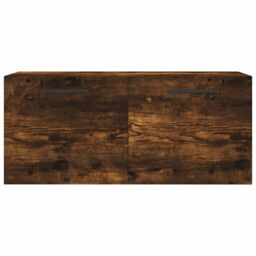 Berkfield Home Wall Cabinet Smoked Oak 80x36.5x35 cm Engineered Wood in Brown - thumbnail 5