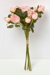 Homescapes Artificial Bouquet of Roses in Pink - thumbnail 4