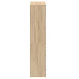 Berkfield Home Highboard Sonoma Oak Engineered Wood in Light Tan - thumbnail 9