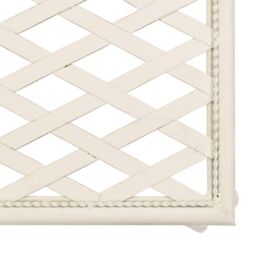 Berkfield Home Garden Chaise Lounge 128 cm Metal Antique White - thumbnail 5