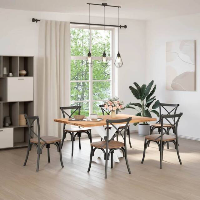 Berkfield Home Dining Table Leg Spider Shape White 85x85x(72-73) cm Steel - image 1