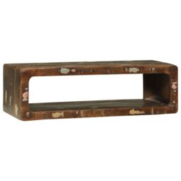 Berkfield Home TV Cabinet Multicolour 80x30x25 cm Solid Wood Reclaimed in Brown - Size: 80 x 30 x 25 cm - thumbnail 7