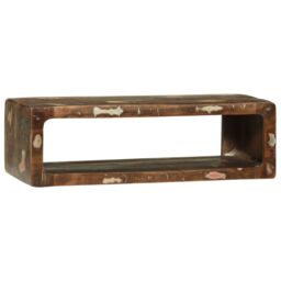 Berkfield Home TV Cabinet Multicolour 80x30x25 cm Solid Wood Reclaimed in Brown - Size: 80 x 30 x 25 cm