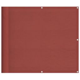 Berkfield Home Balcony Screen Terracotta 90x1000 cm 100% Polyester Oxford - thumbnail 2
