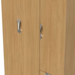 Ready Assembled 2 U Holborn Triple Plain + Drawer Wardrobe (Ready Assembled) in Brown - thumbnail 4