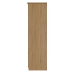 Ready Assembled 2 U Holborn Triple Plain + Drawer Wardrobe (Ready Assembled) in Brown - thumbnail 2