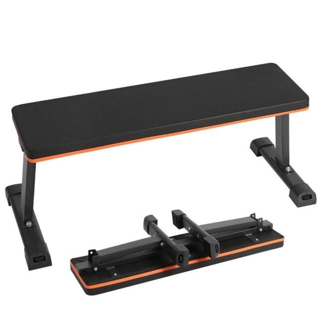 NESTLUNE Flat Weight Bench Foldable Strength Training Exercise in Black - Size: 0-18 m - image 1