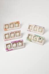 Homescapes Crystal Scented Candle Gift Set Pack of 3 with Natural Gemstones in Yellow - Size: 3 Pack - thumbnail 4