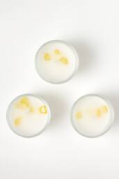 Homescapes Crystal Scented Candle Gift Set Pack of 3 with Natural Gemstones in Yellow - Size: 3 Pack - thumbnail 3