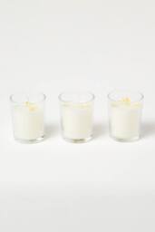 Homescapes Crystal Scented Candle Gift Set Pack of 3 with Natural Gemstones in Yellow - Size: 3 Pack - thumbnail 2