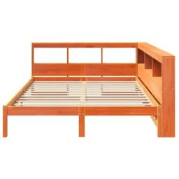 Berkfield Home Decorative Bookcase Bed without Mattress Wax Brown 140x200 cm Sol - thumbnail 5