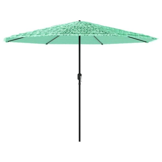 Berkfield Home Garden Parasol with Steel Pole Green 324x324x247 cm - Size: 324 x 324 x 247 cm - image 1