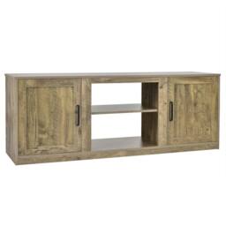 "VOGREX 58"" TV Entertainment Console Stand UK in Natural"