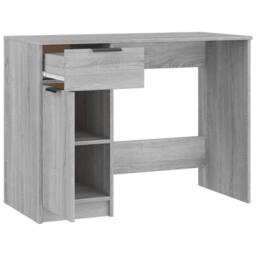 Berkfield Home Desk Grey Sonoma 100x50x75 cm Engineered Wood - Size: 100 x 50 x 75 cm - thumbnail 7