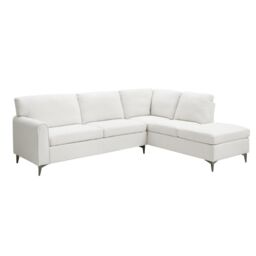 Home Detail Alyssum Right-Hand Corner Sofa in White - Size: 4 Person - thumbnail 3