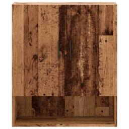 Berkfield Home Wall Cabinet Old Wood 60x31x70 cm Engineered Wood in Brown - Size: 60 x 31 x 70 cm - thumbnail 4
