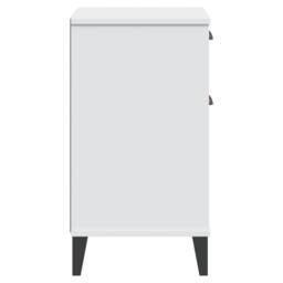 Berkfield Home Durable Bedside Cabinet VIKEN White Engineered Wood - thumbnail 7