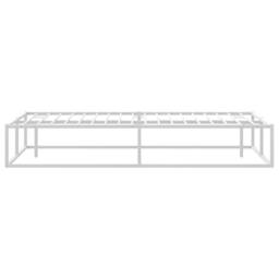 Berkfield Home Elegant Bed Frame without Mattress White 200x200 cm Metal - thumbnail 6