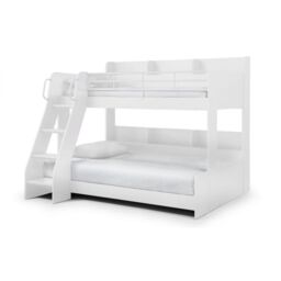 Ashfield Premium Modern White Triple Sleeper Bunk Bed - Size: Single - thumbnail 2