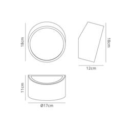 Netlighting Mini Flush Wall Light Round 2x5W G9 LED (not incl.) Silver IP44 - thumbnail 2