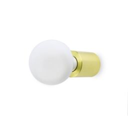 Netlighting Ten 1 Light Indoor Candle Wall Ceiling Light Satin gold E27 - thumbnail 1