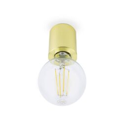 Netlighting Ten 1 Light Indoor Candle Wall Ceiling Light Satin gold E27 - thumbnail 2