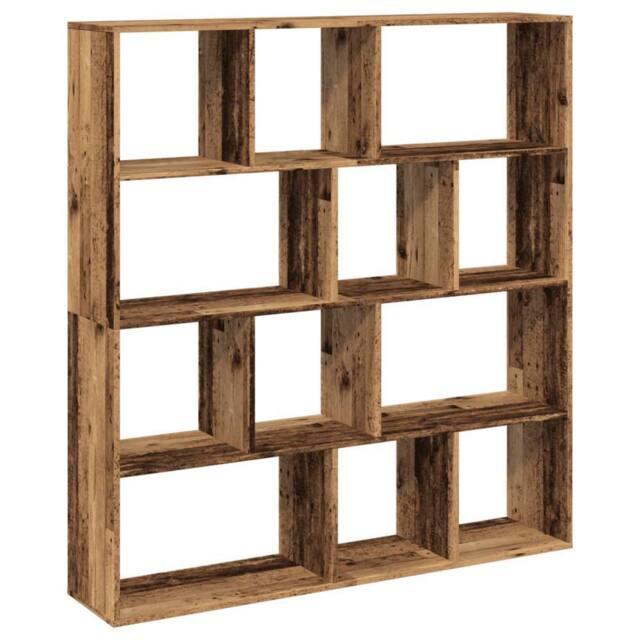 Berkfield Home Book Cabinet Old Wood 132x29x141.5 cm Engineered Wood in Brown - image 1