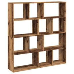 Berkfield Home Book Cabinet Old Wood 132x29x141.5 cm Engineered Wood in Brown - thumbnail 1