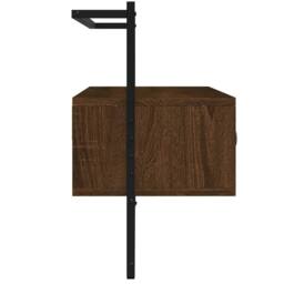 Berkfield Home TV Cabinet Wall-mounted Brown Oak 100.5x30x51 cm Engineered Wood - thumbnail 5
