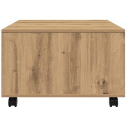 Berkfield Home Coffee Table Artisan Oak 60x60x38 cm Engineered Wood in Brown - Size: 60 x 60 x 38 cm - thumbnail 6