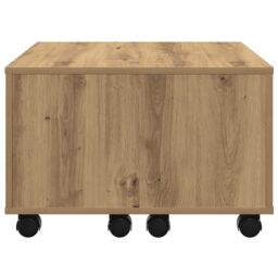 Berkfield Home Coffee Table Artisan Oak 60x60x38 cm Engineered Wood in Brown - Size: 60 x 60 x 38 cm - thumbnail 5