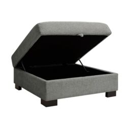 Home Detail Tate Storage Footstool in Grey - thumbnail 1