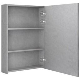 Berkfield Home LED Bathroom Mirror Cabinet Concrete Grey 50x13x70 cm - Size: 50 x 13 x 70 cm - thumbnail 5