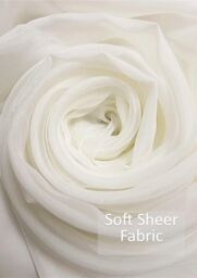 Luxury Living Voile Ring Top Curtain Panel Pair in Ivory - Size: 145 cm width x 275 cm drop - thumbnail 3