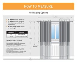 Luxury Living Voile Ring Top Curtain Panel Pair in Ivory - Size: 145 cm width x 275 cm drop - thumbnail 6