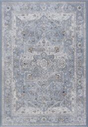 The Rug Shop UK Blue Border Floral Traditional Easy to Clean Area Rug - Size: 160 cm x 230 cm - thumbnail 7