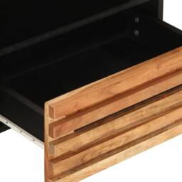 Berkfield Home TV Cabinet 80x34x46 cm Solid Wood Acacia in Brown - Size: 80 x 34 x 46 cm - thumbnail 6