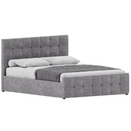 Home Discount Vida Designs Valentina King Size Ottoman Bed Frame Velvet Fabric UKFR in Grey - thumbnail 7
