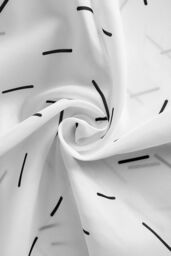 Neel Blue Bathroom Shower Curtain, Polyester Fabric Anti-Mould Water-Resistant Curtains in White - Size: 180 cm width x 200 cm drop - thumbnail 4