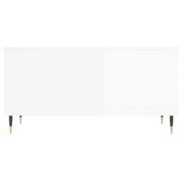 Berkfield Home Coffee Table High Gloss White 90x44.5x45 cm Engineered Wood - thumbnail 6