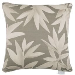 Voyage Maison Silverwood Floral Piped Cushion in Mid Grey - Size: 50 cm x 50 cm - thumbnail 1