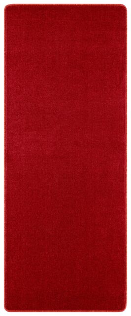 THE RUGS Plain Design Rug - Durable Polypropylene, Soft Fleece Backing in Red - Size: 200 cm diameter - image 1
