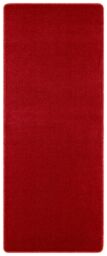 THE RUGS Plain Design Rug - Durable Polypropylene, Soft Fleece Backing in Red - Size: 200 cm diameter