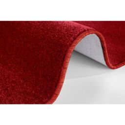 THE RUGS Plain Design Rug - Durable Polypropylene, Soft Fleece Backing in Red - Size: 200 cm diameter - thumbnail 3